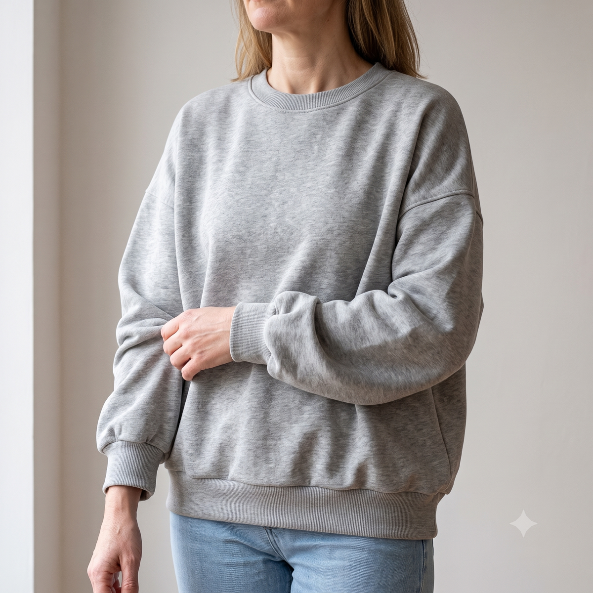 Oversized Sweatshirt Sewing Pattern PDF, Unisex Drop Shoulder Crewneck, Sizes S to XXL, Beginner Friendly, Instant Download