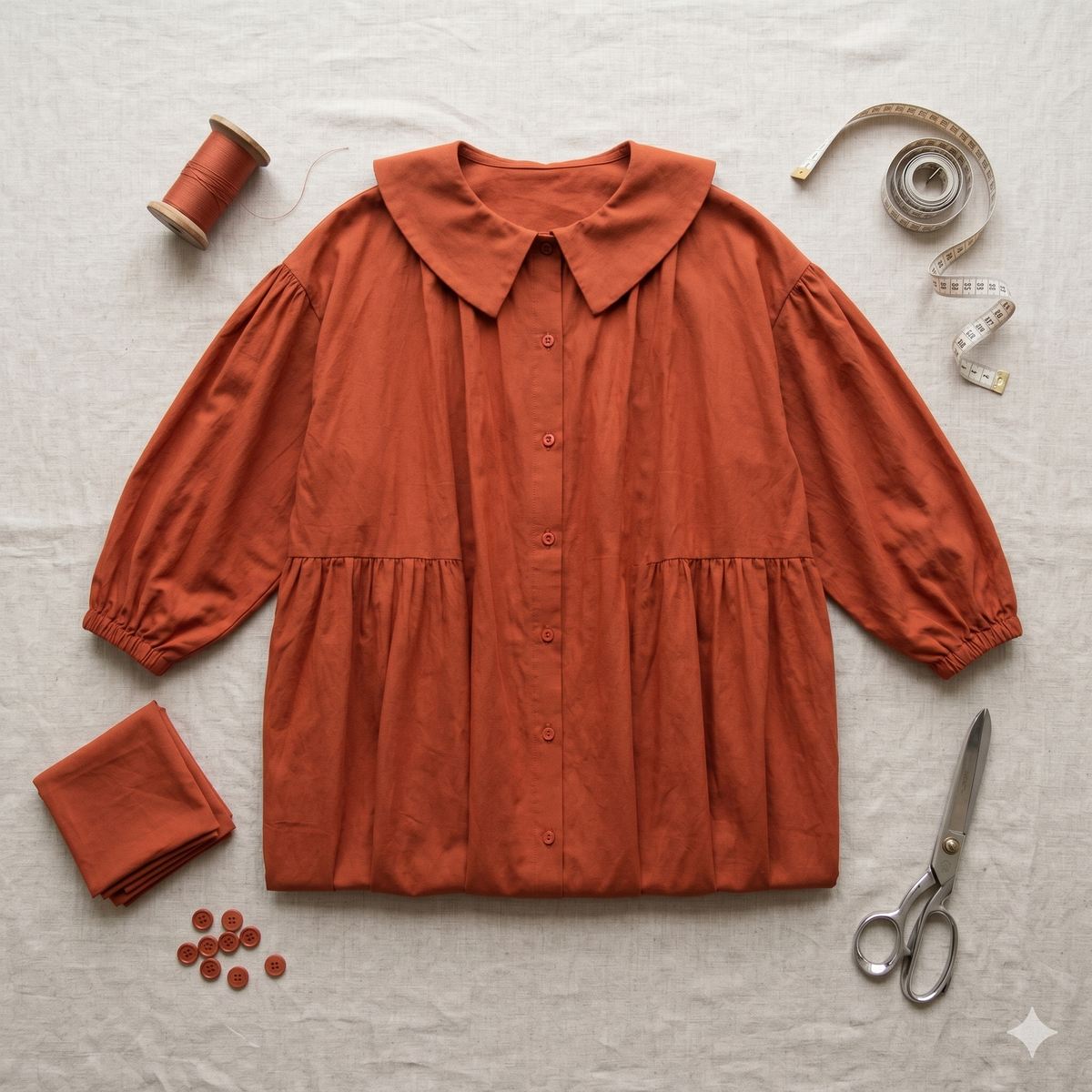 π Oversized Smock Dress Sewing Pattern