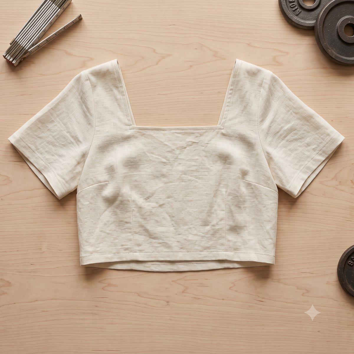 Square neck crop top sewing sattern pdf, Linen Top Pattern Women, Summer Blouse Pattern, Minimalist Top XS XXL, US 0-22