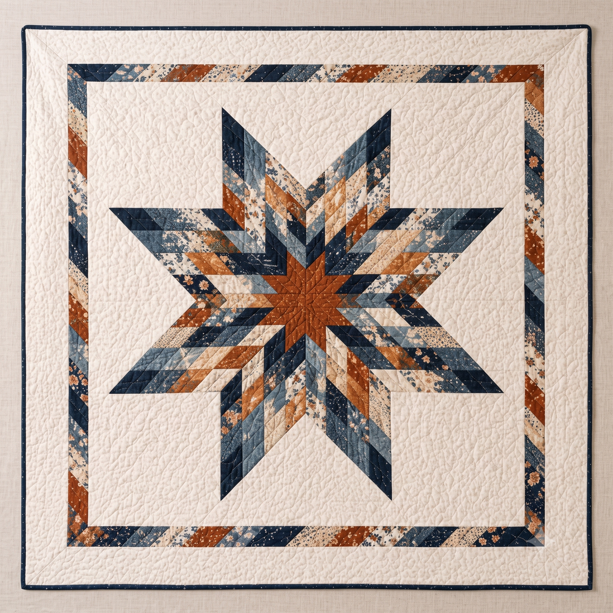 Midnight Compass Quilt Pattern PDF | Modern Lone Star Quilt | Strip Pieced, No Y-Seams | Crib, Throw & Large Throw | Instant Download
