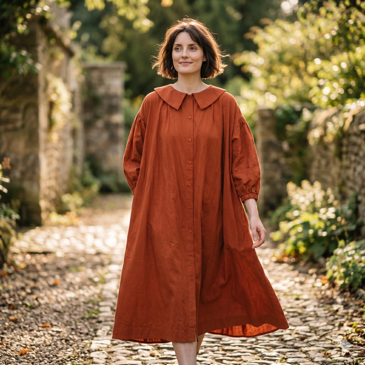 π Oversized Smock Dress Sewing Pattern