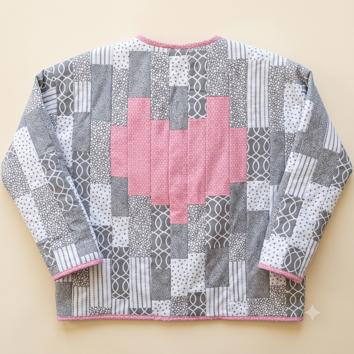 Quilted Patchwork Sweatshirt Jacket β PDF Sewing Pattern
