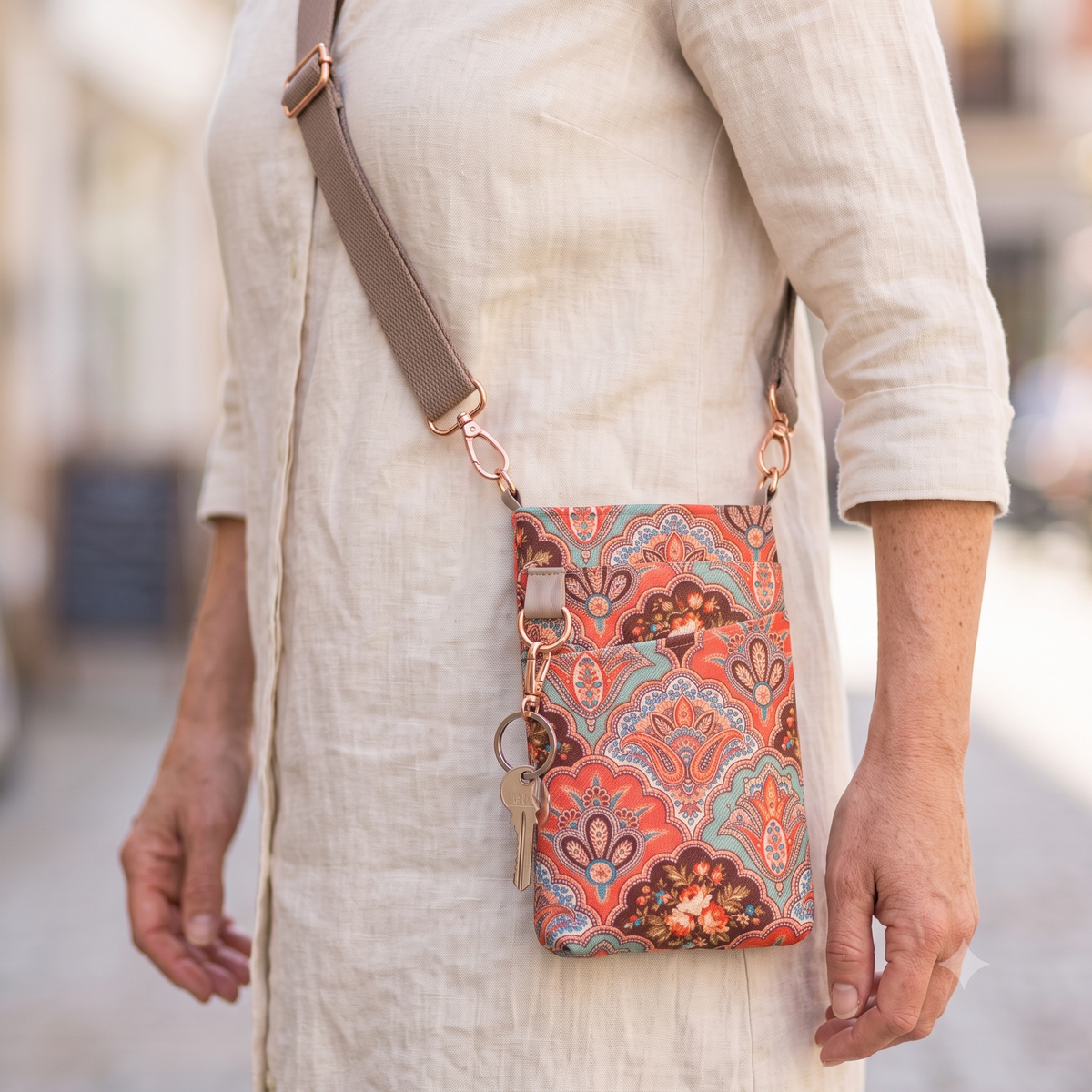 Phone Sling Bag PDF Sewing Pattern | Crossbody Phone Purse with Pocket | Beginner Bag Pattern | Instant Download A4 US Letter