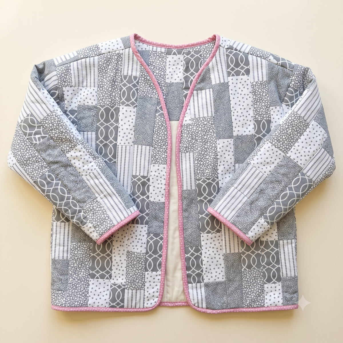 Quilted Patchwork Sweatshirt Jacket β PDF Sewing Pattern