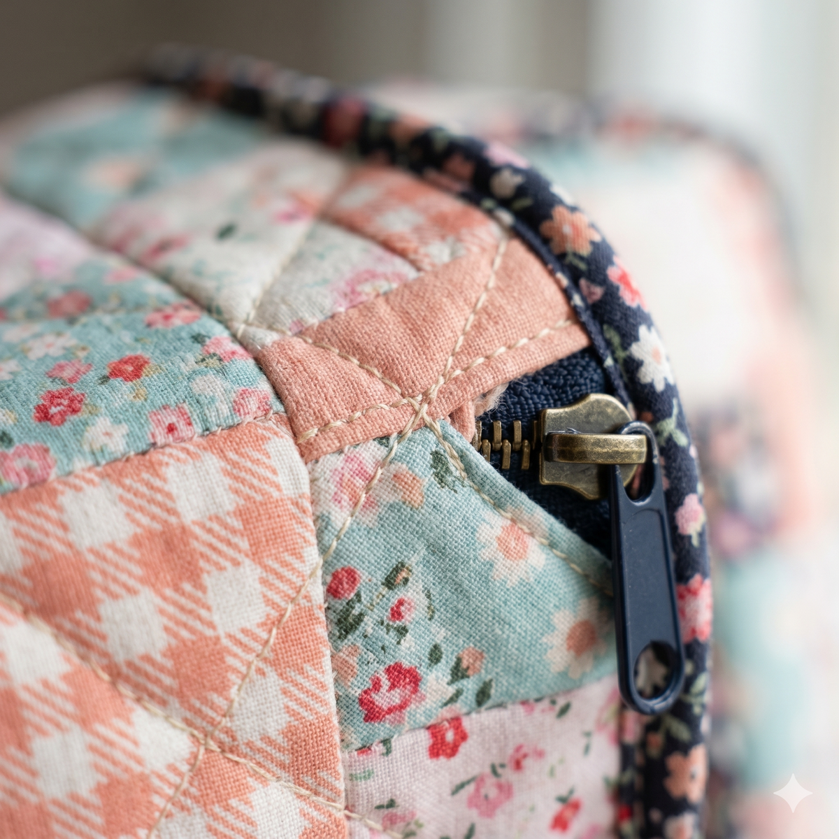 🧳 Patchwork Quilted Travel Bag Sewing Pattern