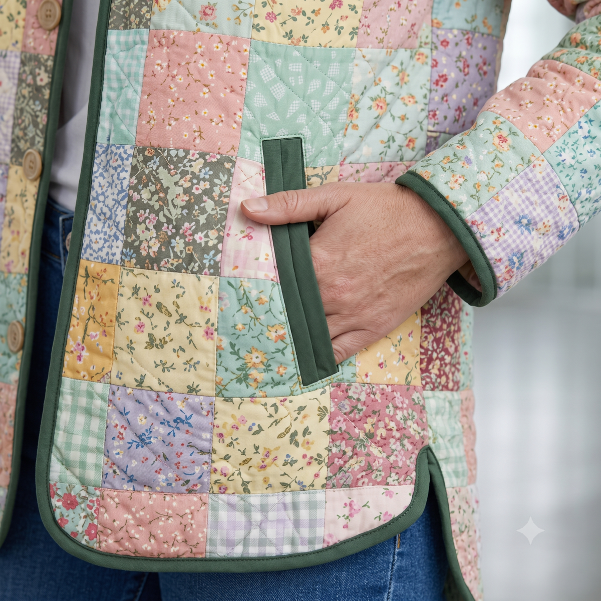 Scrap Busting Quilted Jacket Sewing Pattern | Patchwork Quilt Coat PDF | Sizes XS to 3XL | Instant Download