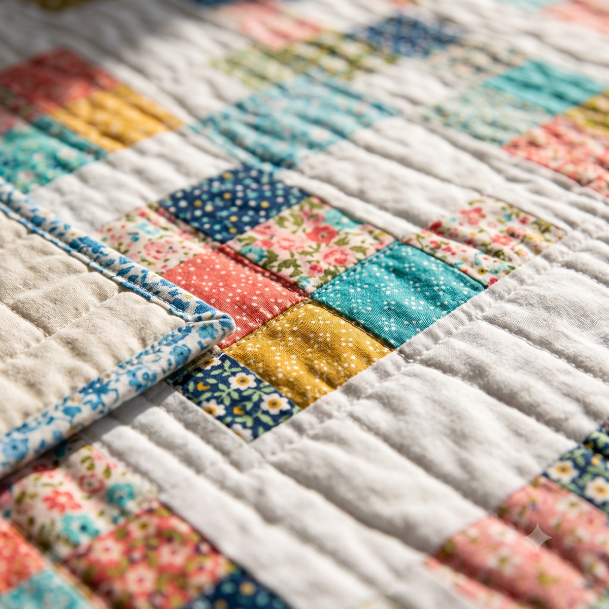 Quilt Pattern PDF, Modern Patchwork Throw Quilt, Beginner Friendly Scrappy Quilt, 2 Sizes Instant Download