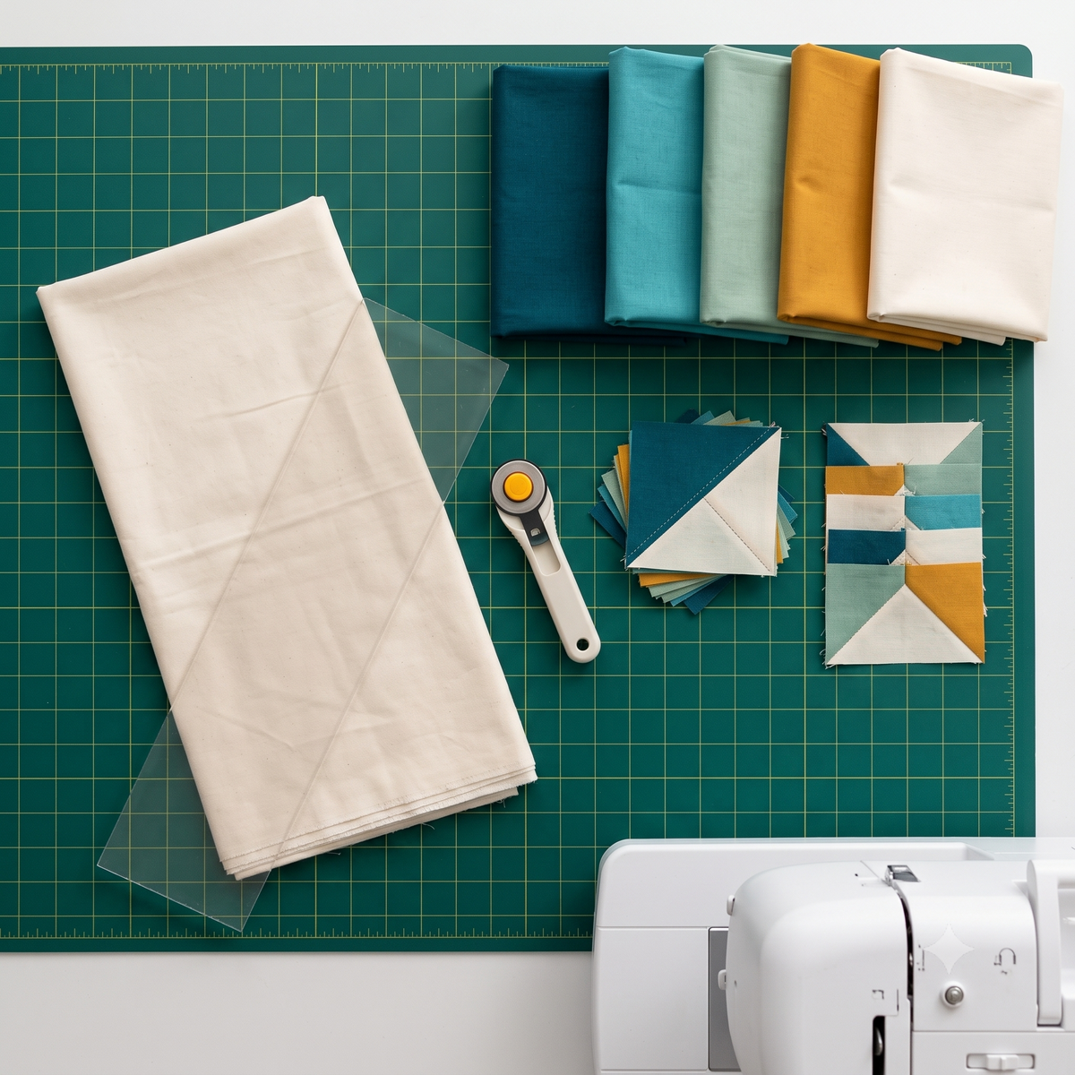 Star Quilt Pattern PDF | Lone Star Look With No Diamonds or Y-Seams | Two Sizes 56" and 24" Mini | Instant Download