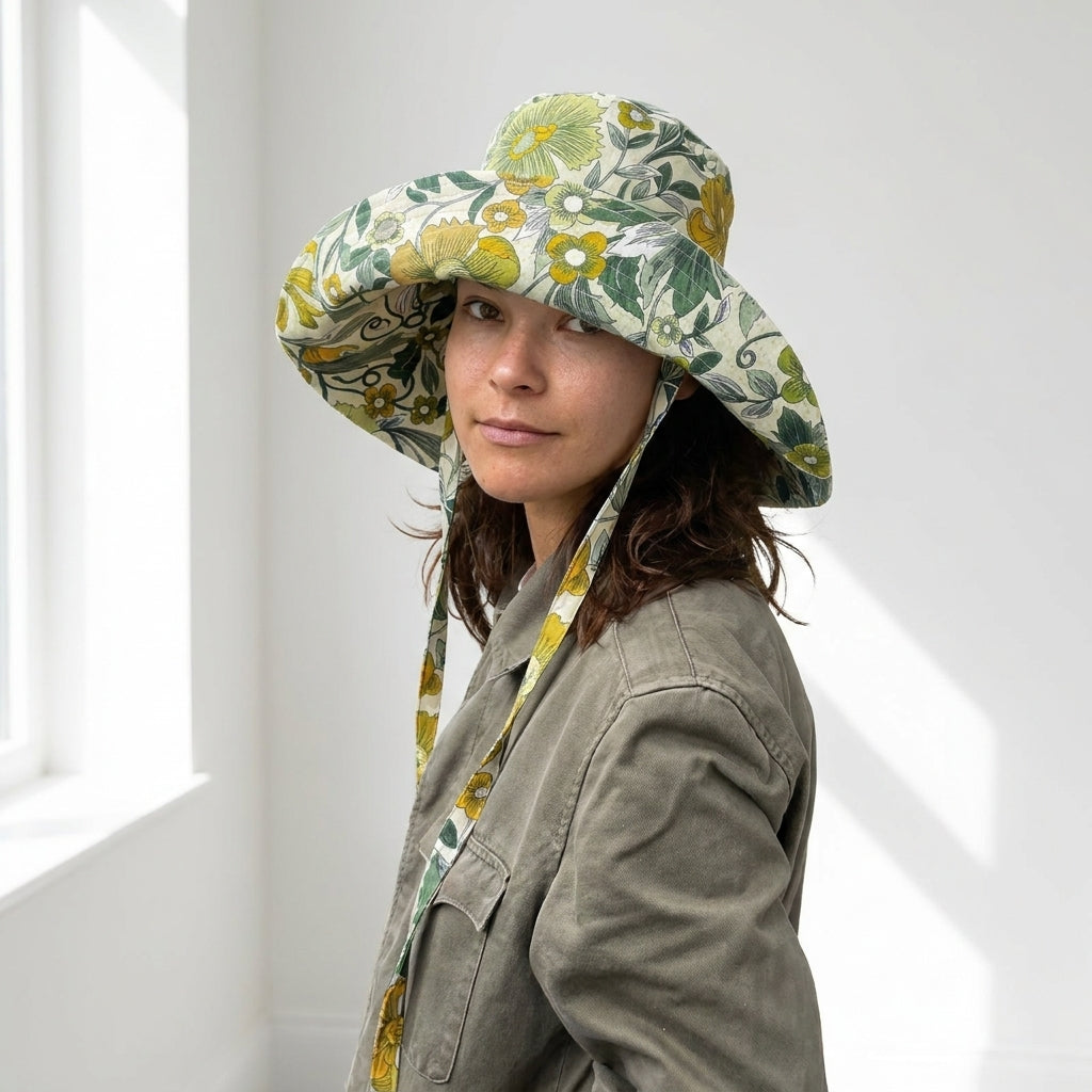🌻 Wide-Brim Sun Hat Sewing Pattern