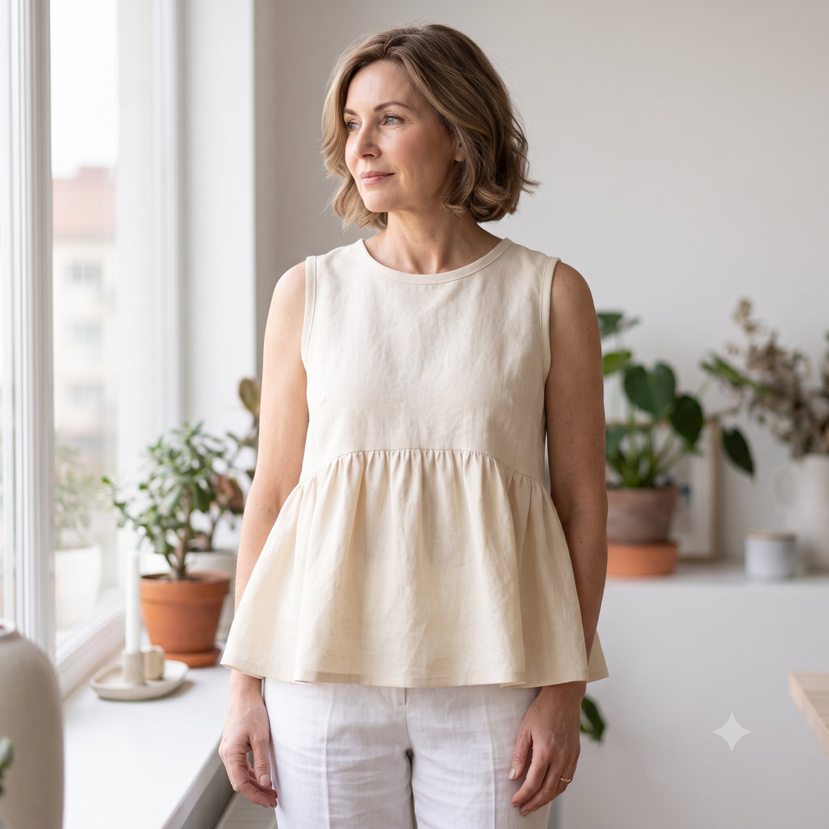 Babydoll Dress Sewing Pattern PDF | Easy Pull-On Dress & Blouse, Puff Sleeves, Under-Bust Gathers | Sizes XS-XXL | Beginner | Instant Download