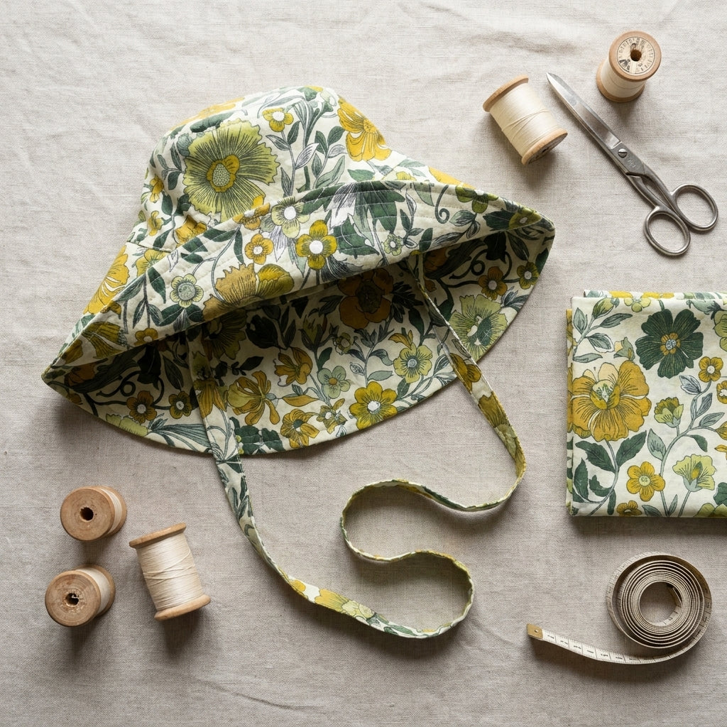 🌻 Wide-Brim Sun Hat Sewing Pattern