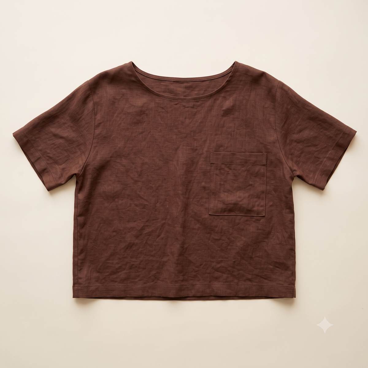 The Linen Boxy Top — PDF Sewing Pattern | With or Without Pocket | Sizes S-3XL