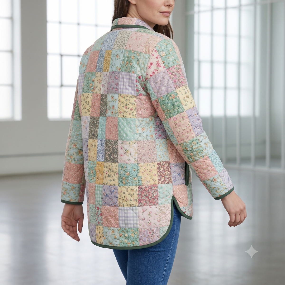 Scrap Busting Quilted Jacket Sewing Pattern | Patchwork Quilt Coat PDF | Sizes XS to 3XL | Instant Download