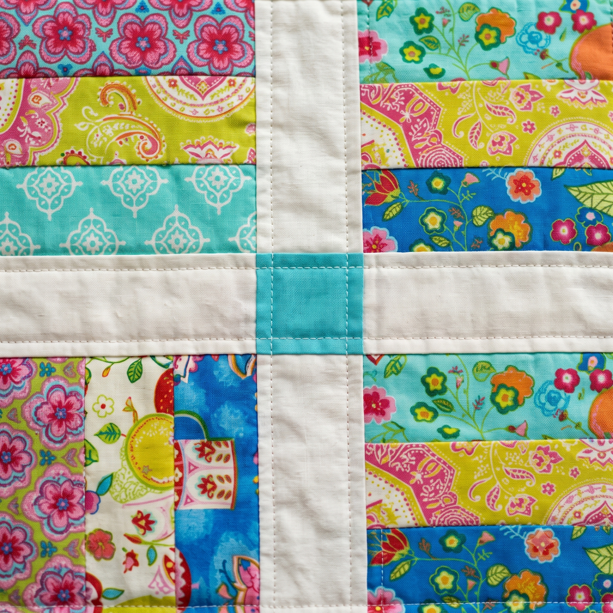 Jelly Roll Quilt Pattern PDF, Easy Strip Quilt Pattern, 6 Sizes Baby to King, Beginner Quilt Pattern Instant Download