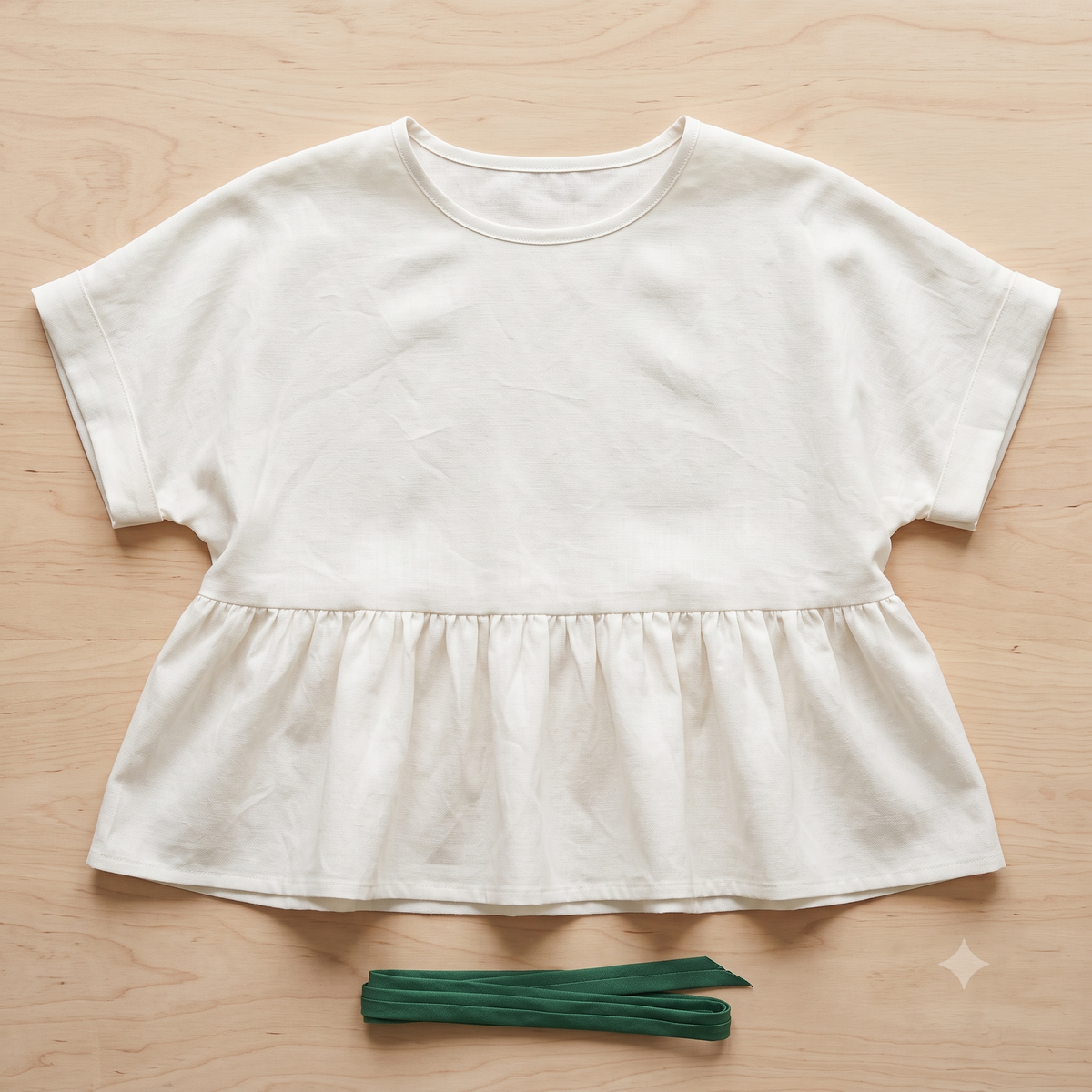 Peplum Top PDF Sewing Pattern, Cropped Swing Top Pattern, Beginner Top Sewing Pattern, Oversized Peplum Blouse Instant Download