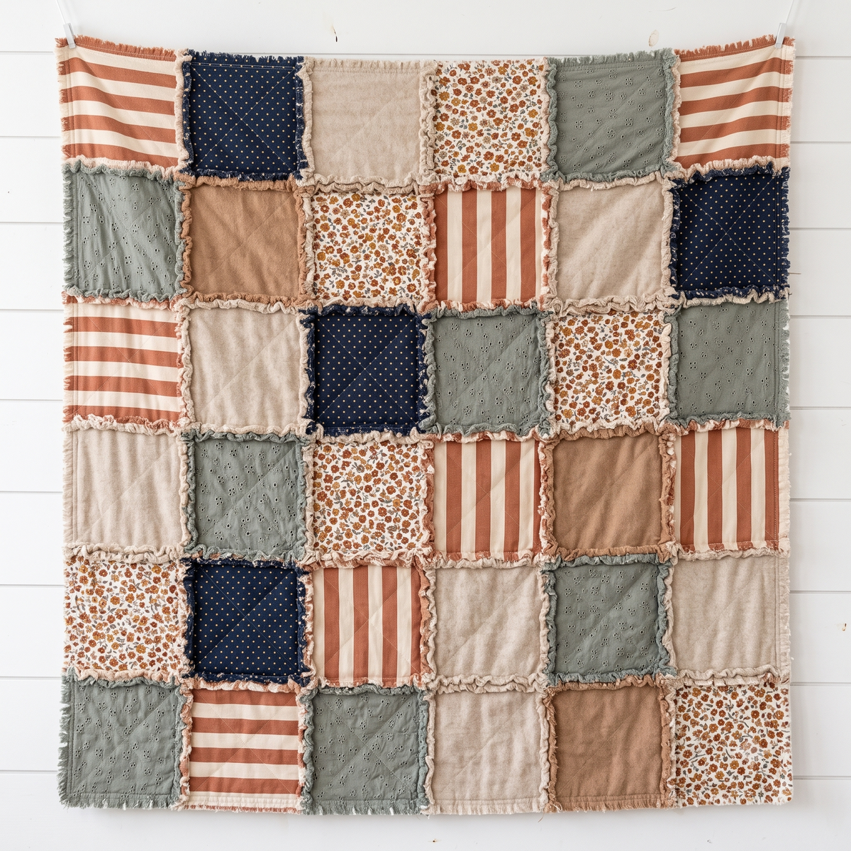 Reversible Rag Quilt Sewing Pattern PDF | Beginner Rag Quilt Tutorial | Baby Quilt Pattern | Instant Download | 4 Sizes Included