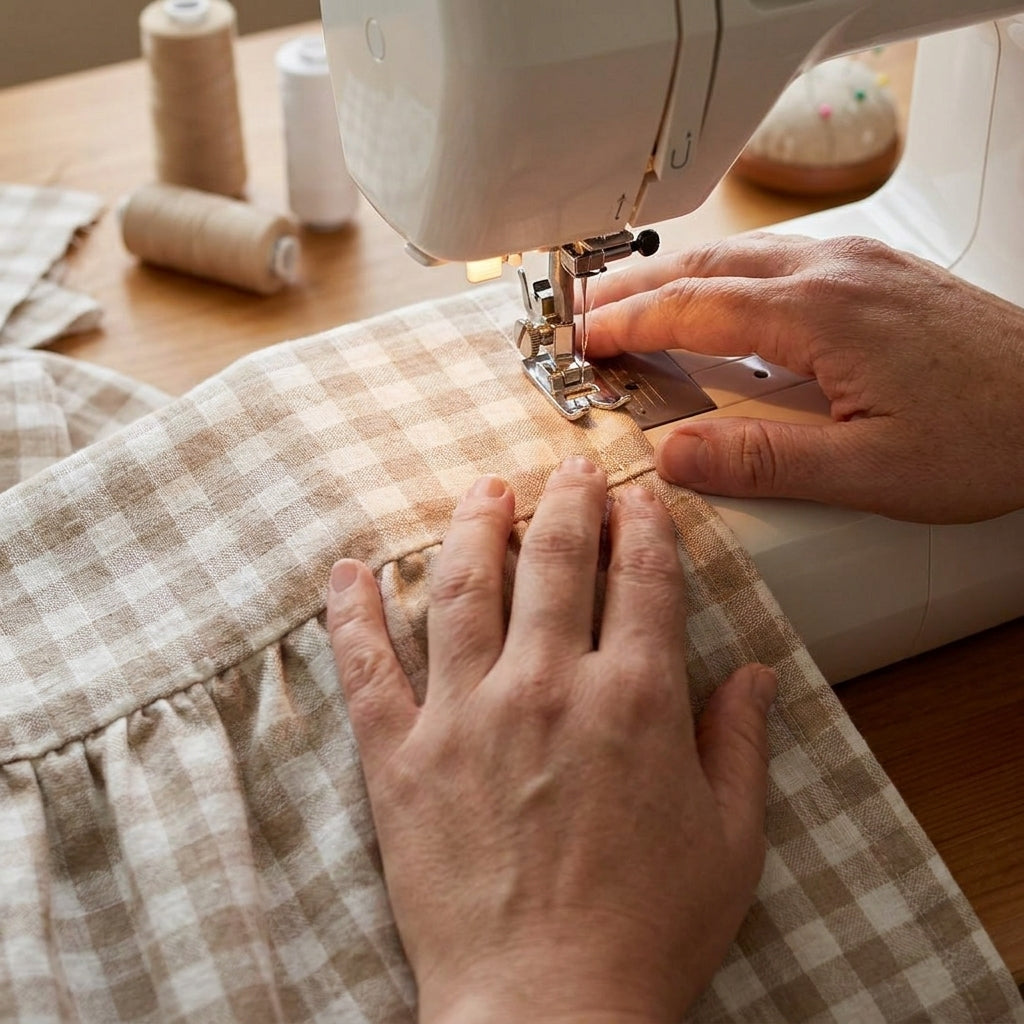 🤍 Gingham Wrap Dress Sewing Pattern
