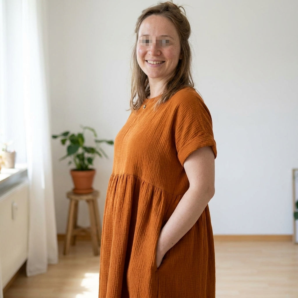 🍂 Rust Dress Sewing Pattern