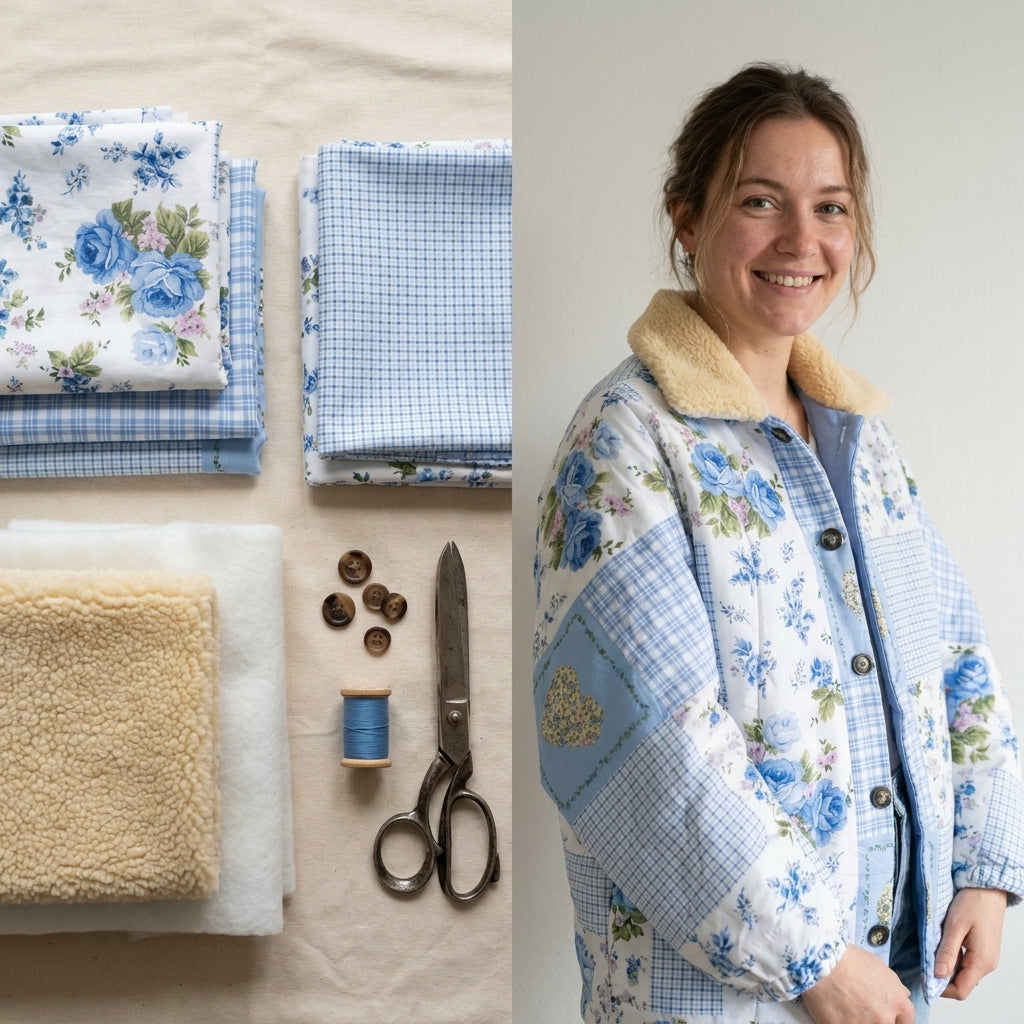 🧥 Patchwork Quilted Jacket Sewing Pattern
