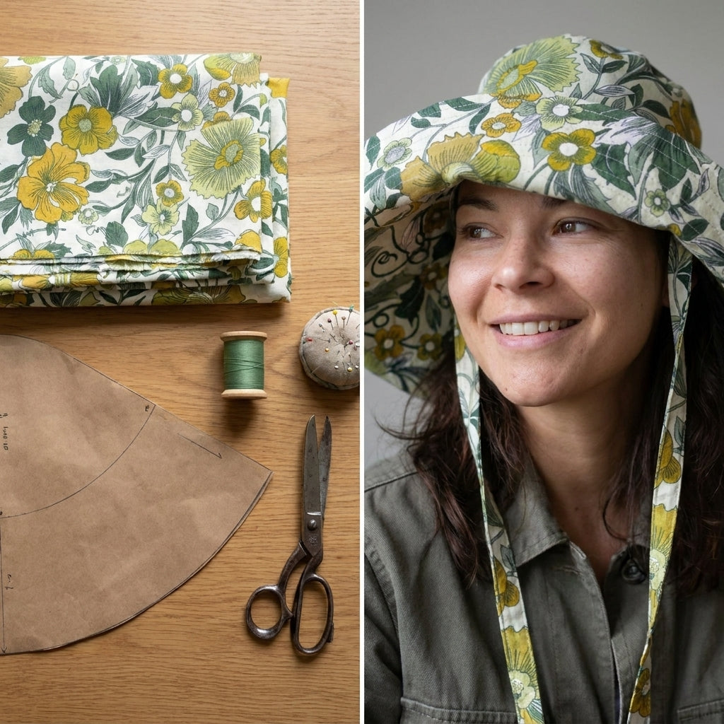 🌻 Wide-Brim Sun Hat Sewing Pattern